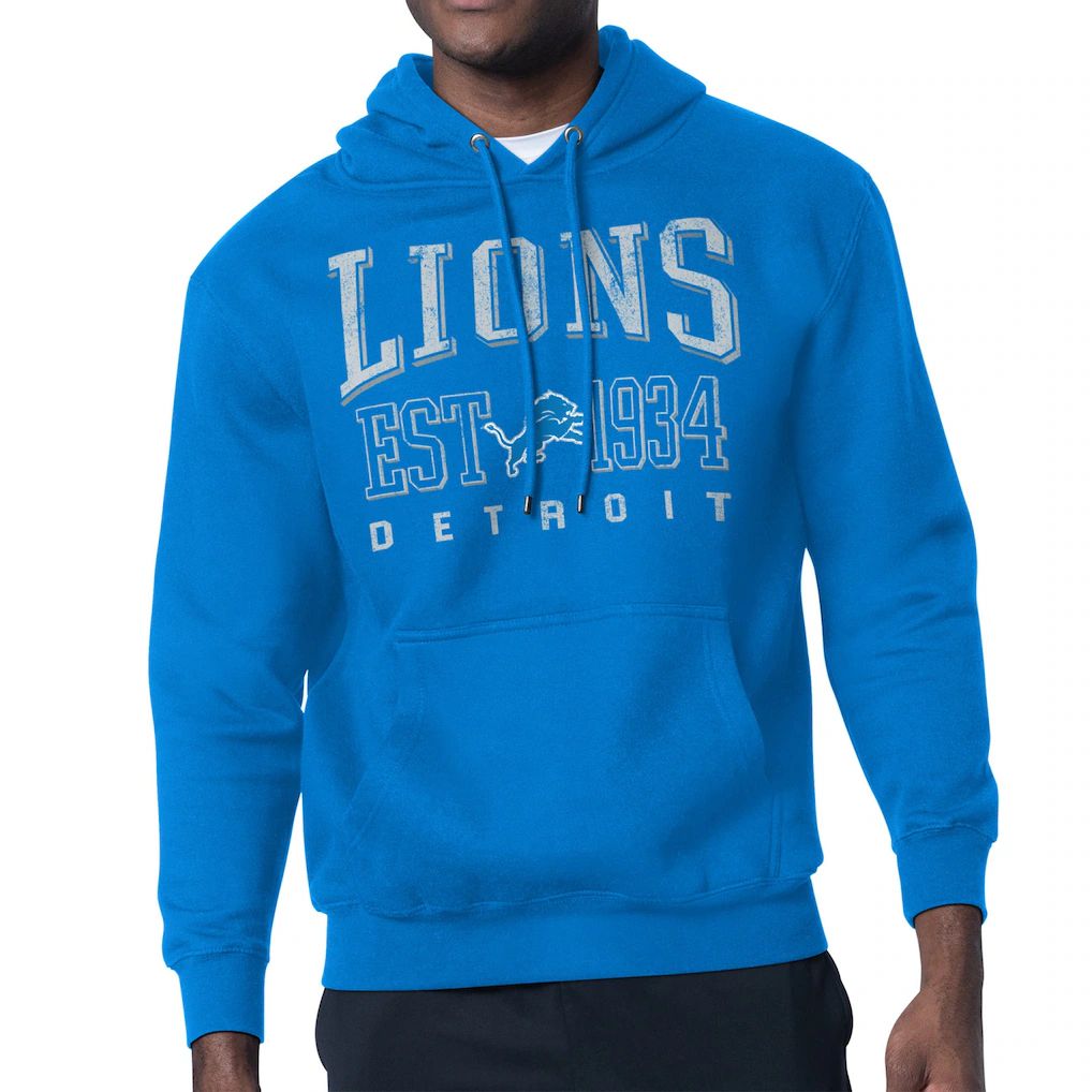 Men 2026 NFL Detroit Lions blue Hoodie hooded style 03->detroit lions->NFL Jersey
